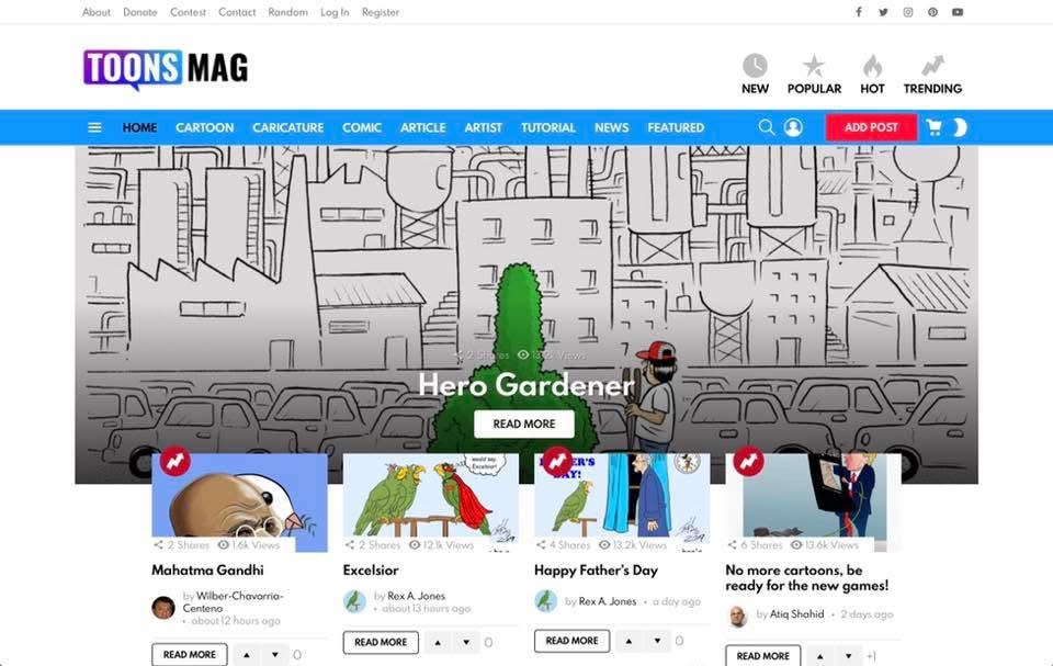 Toons Mag international cartoon and illustration platform