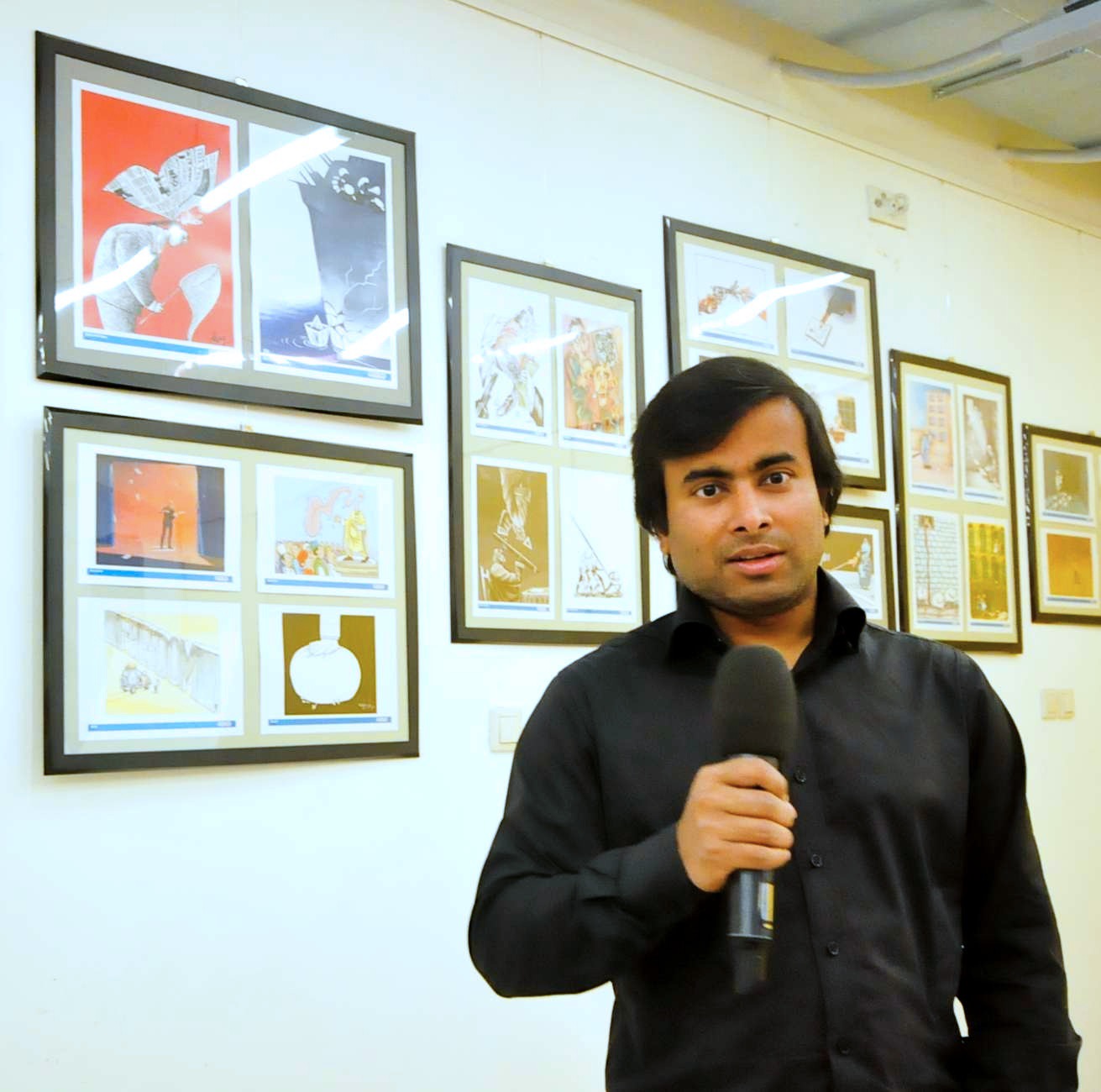 Opening of the Women's Rights international cartoon exhibition